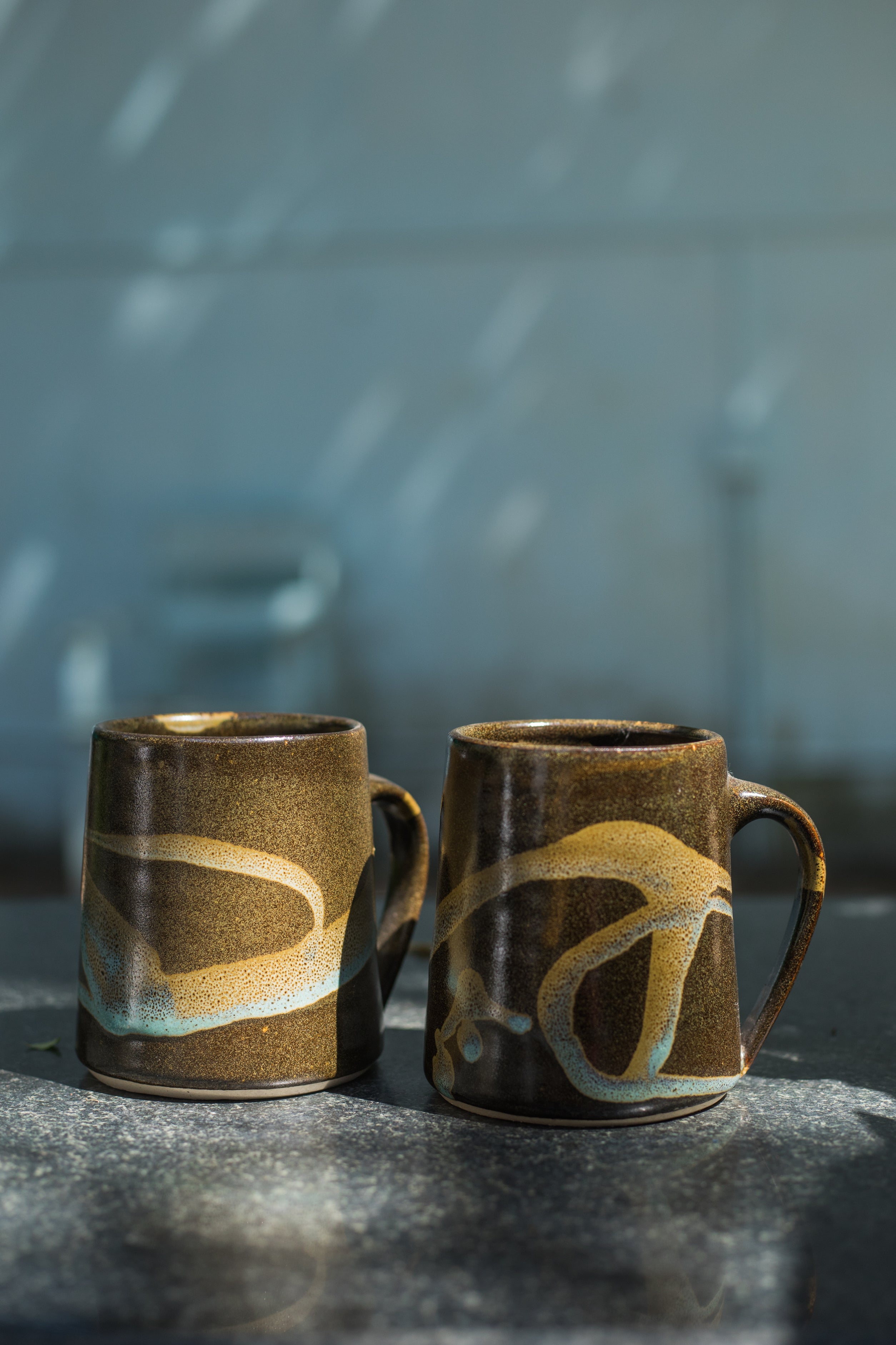 Ceramic Beer Mugs (Set of 2)
