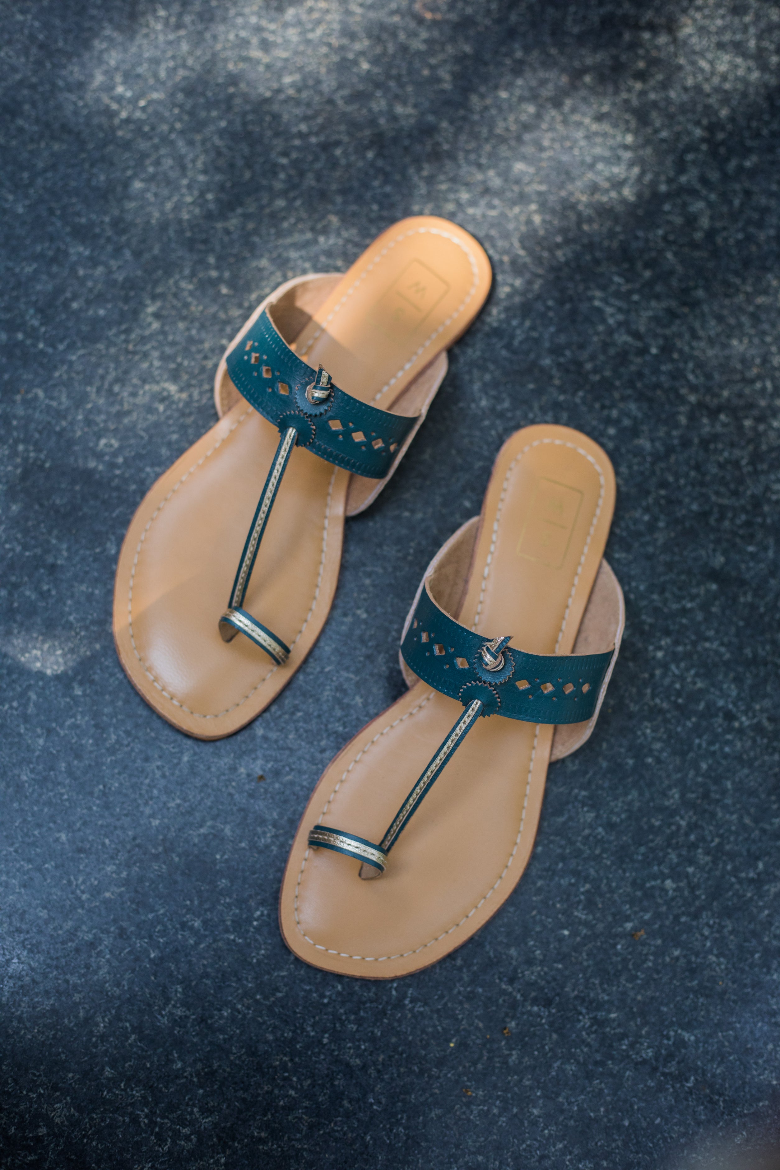 Tina Navy Blue Sandals