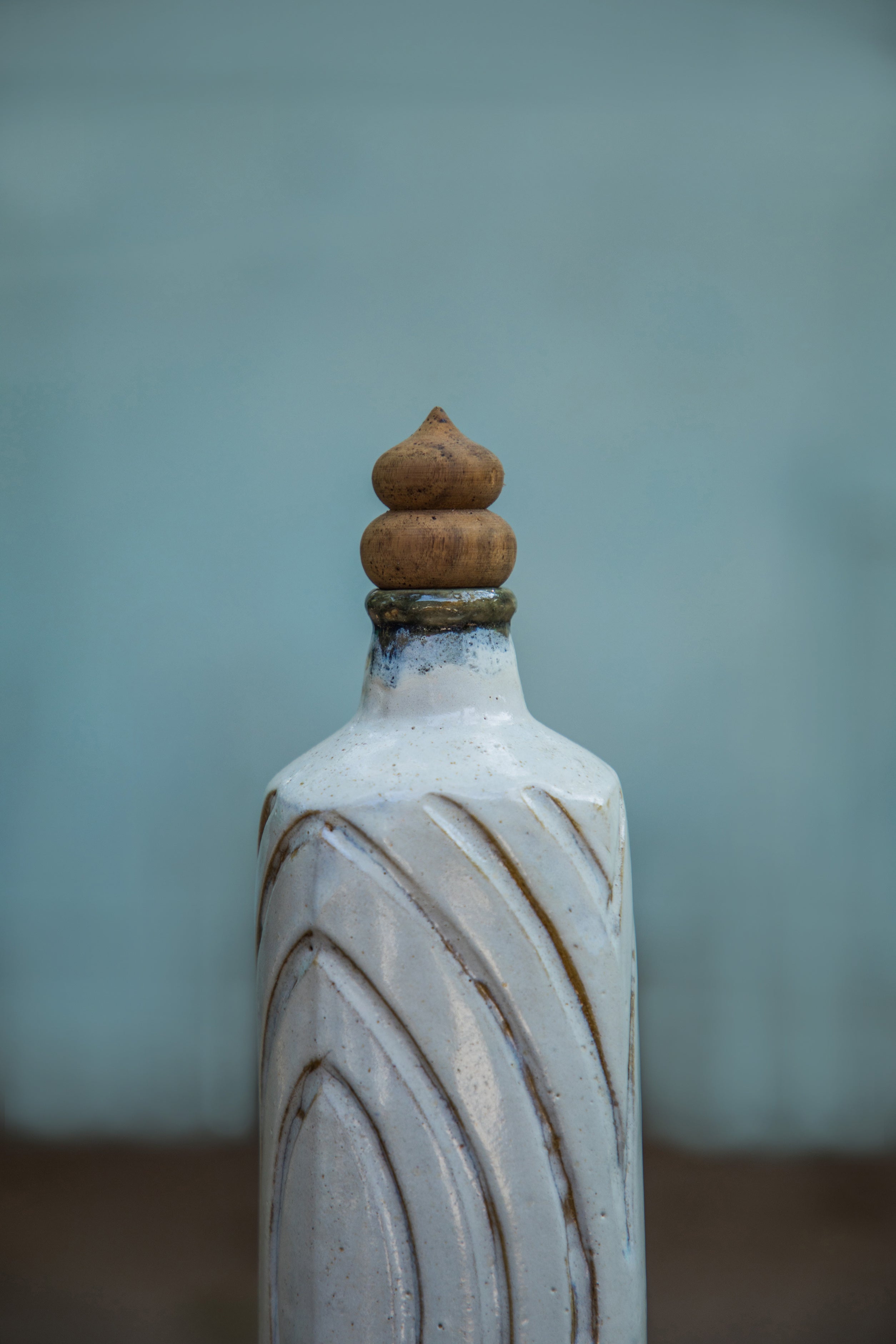 Stoneware Tall Bottle