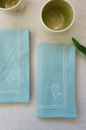 Open image in slideshow, Mint Tagar Dining Napkins (Set of 2)
