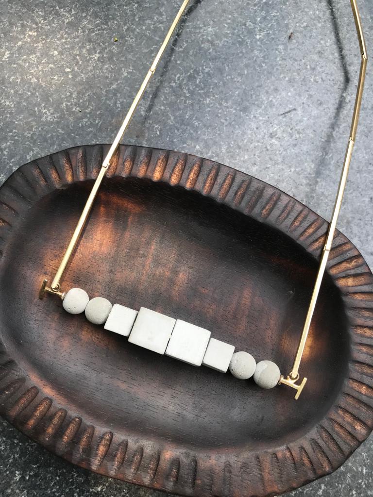 Concrete Stacked Necklace