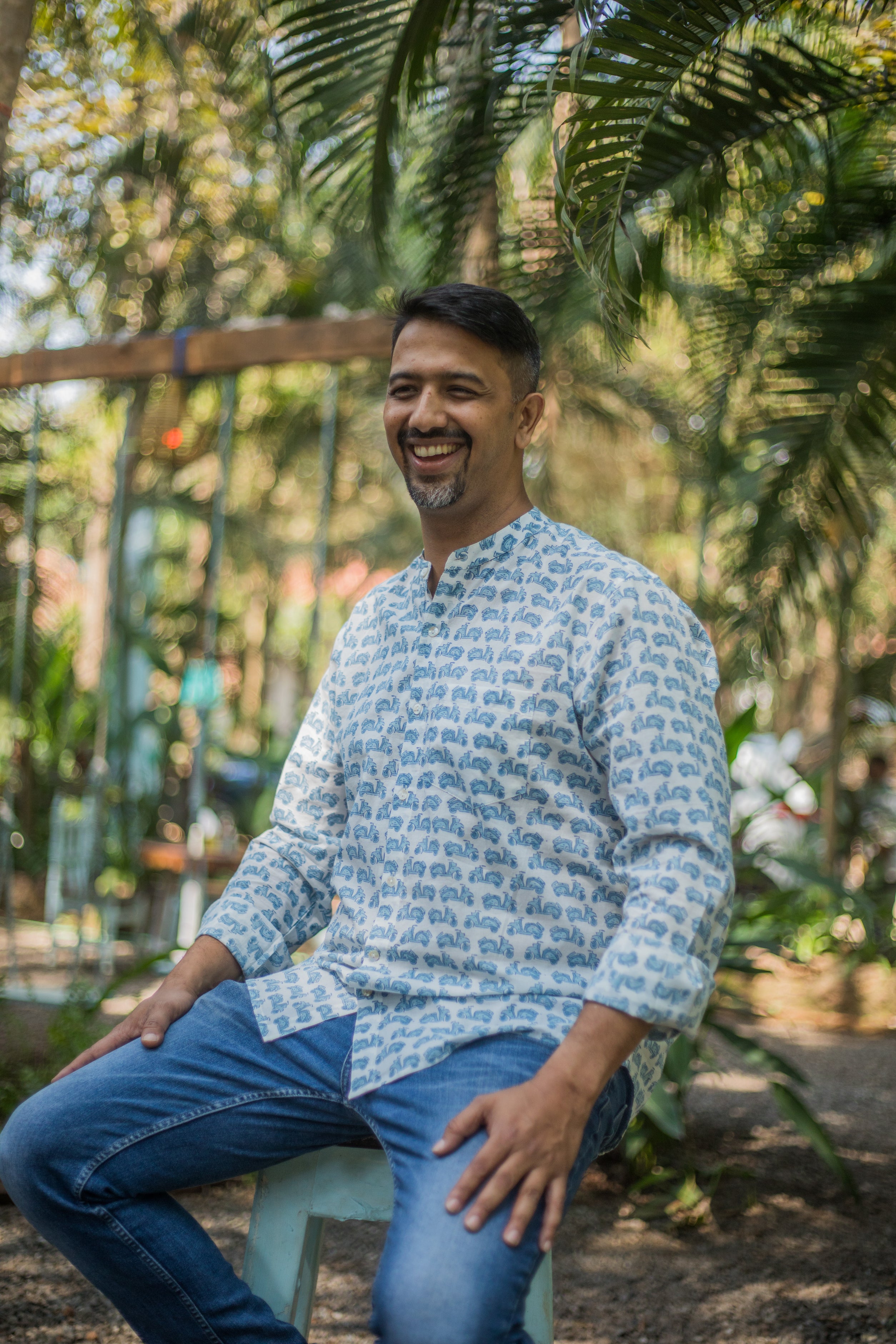 Scooter Print Shirt – Paper Boat Collective, Goa